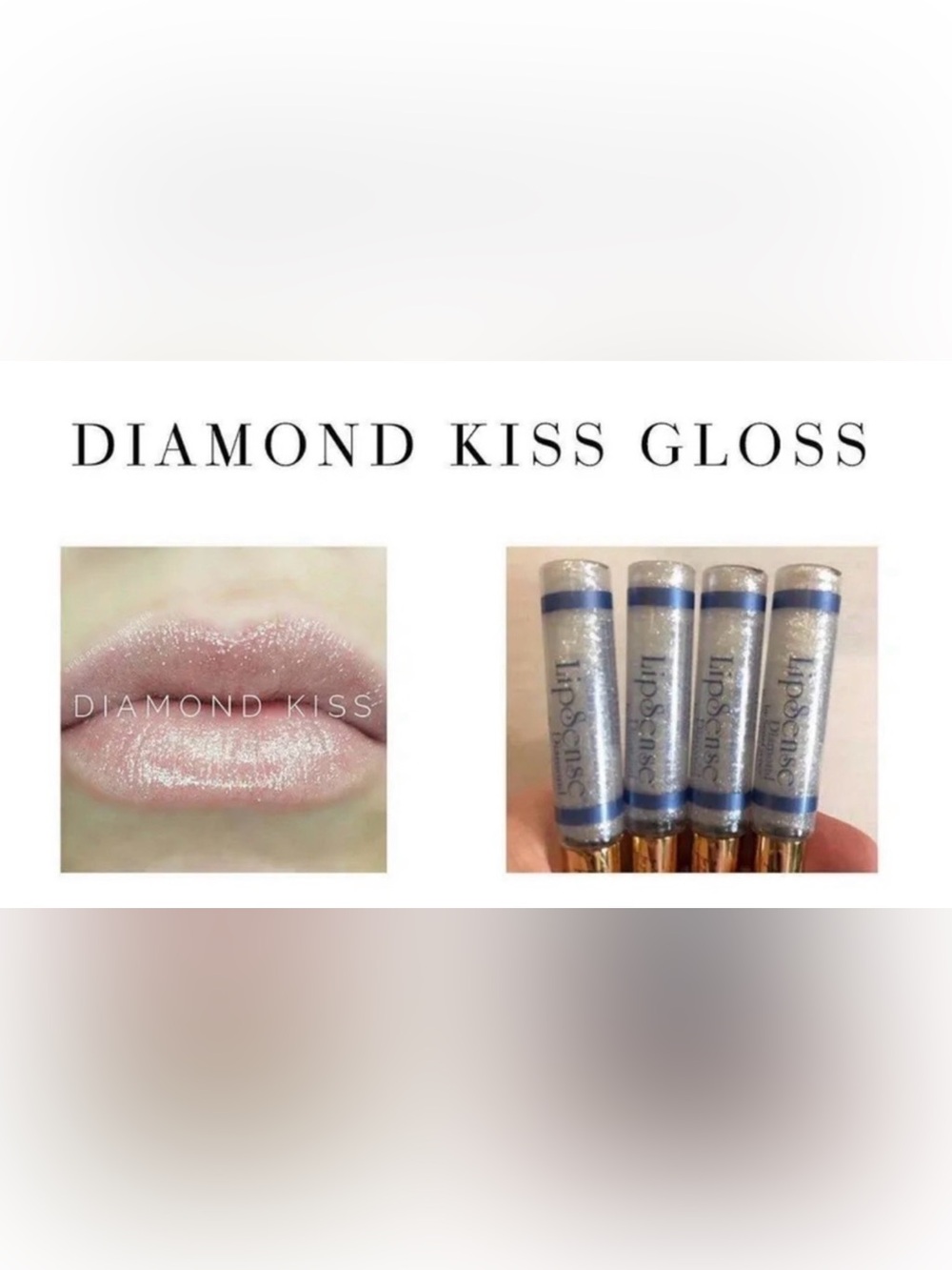 LipSense Diamond Kiss Gloss - Shimmery Pearl Pink